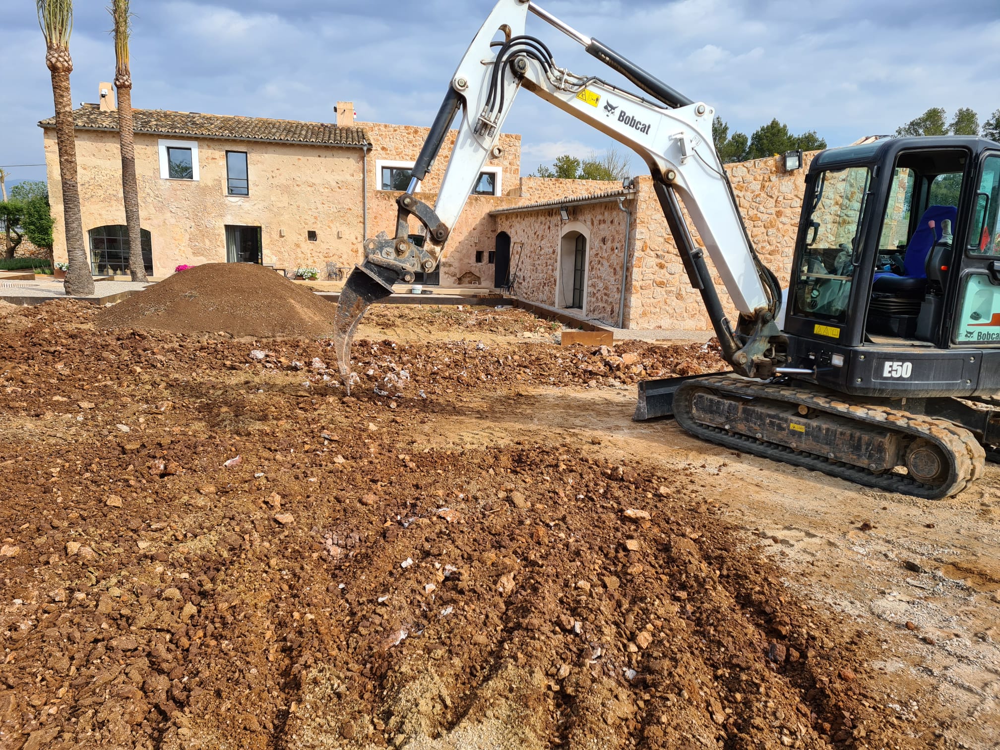 Excavació per habitatge a Algaida